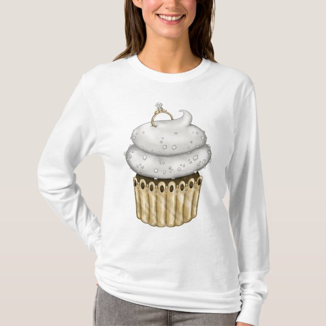 Camiseta Sweet Engagement Cupcake (Frente)