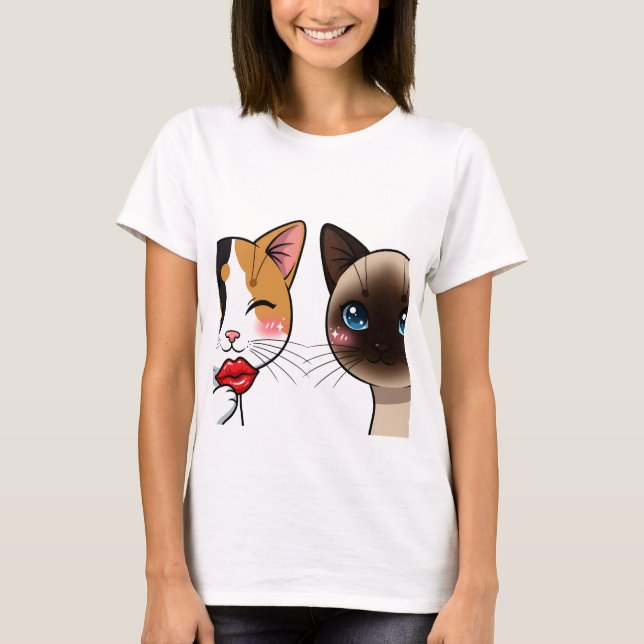 Camiseta Sweet Kissy Cats (Frente)