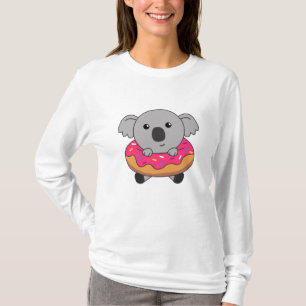 Camiseta Sweet Koala Koalas Loaf Rosquinha Sprinkles Rosa