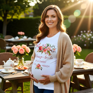 Camiseta Sweet Little Peach Mommy