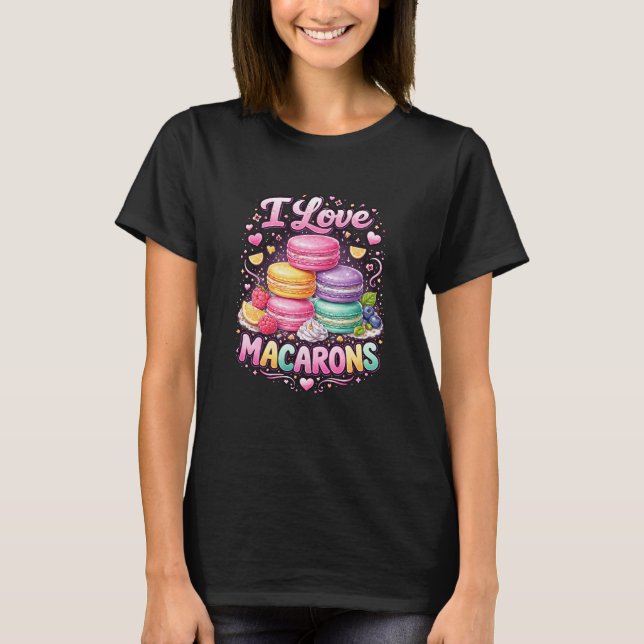 Camiseta Sweet Love Macarons (Frente)