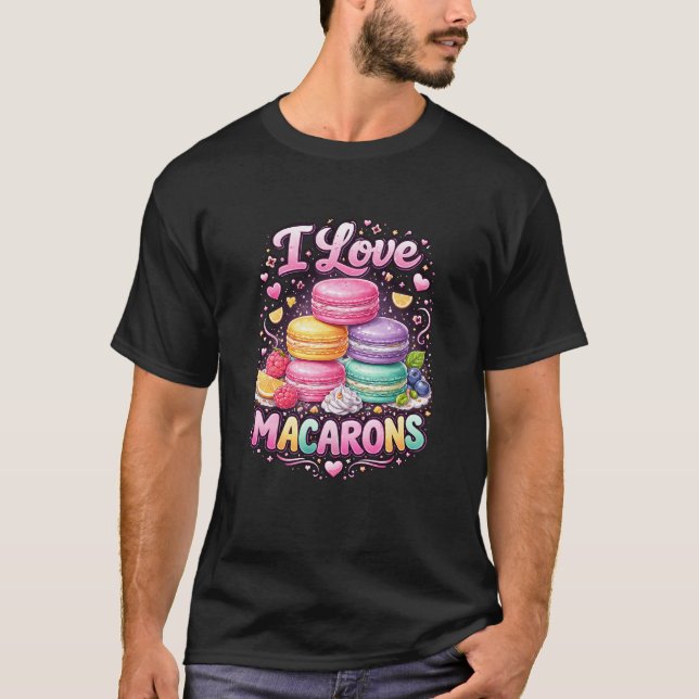 Camiseta Sweet Love Macarons (Frente)