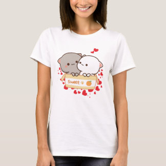 Camiseta Sweet Love with Peach and Goma Cats