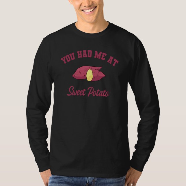 Camiseta Sweet Potato Camote Vegan Vegetarian Root Vegetabl (Frente)