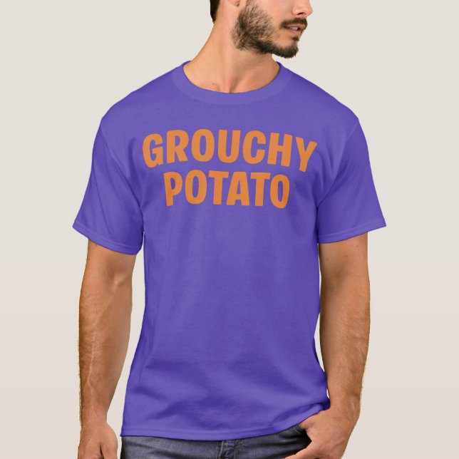 Camiseta Sweet Potato Grouchy Potato Couple Matching Thanks (Frente)