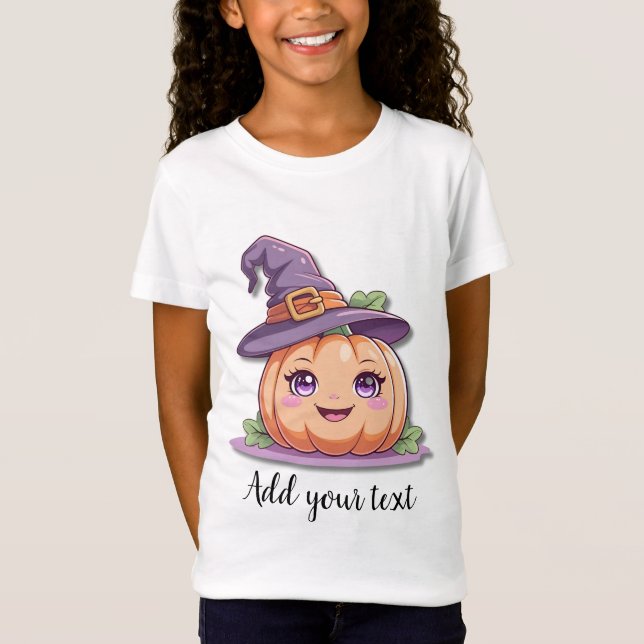 Camiseta Sweet Pumpkin Magic – Halloween T-Shirt for Girls (Frente)