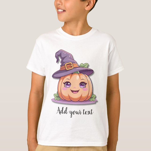 Camiseta Sweet Pumpkin Magic – Kids Halloween T-Shirt (Frente)