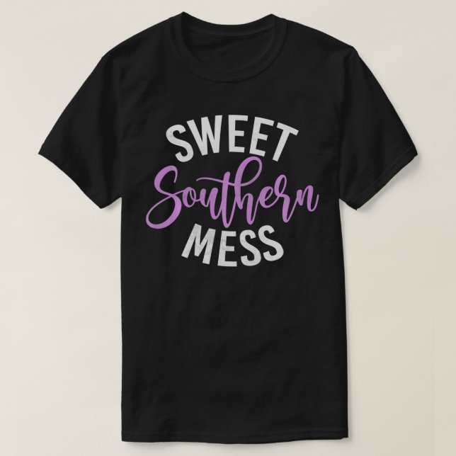 Camiseta Sweet Southern Mess Southern (Frente do Design)