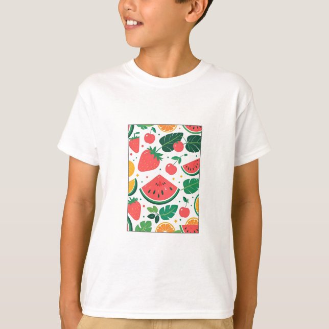 Camiseta Sweet Summer Fruits Design (Frente)