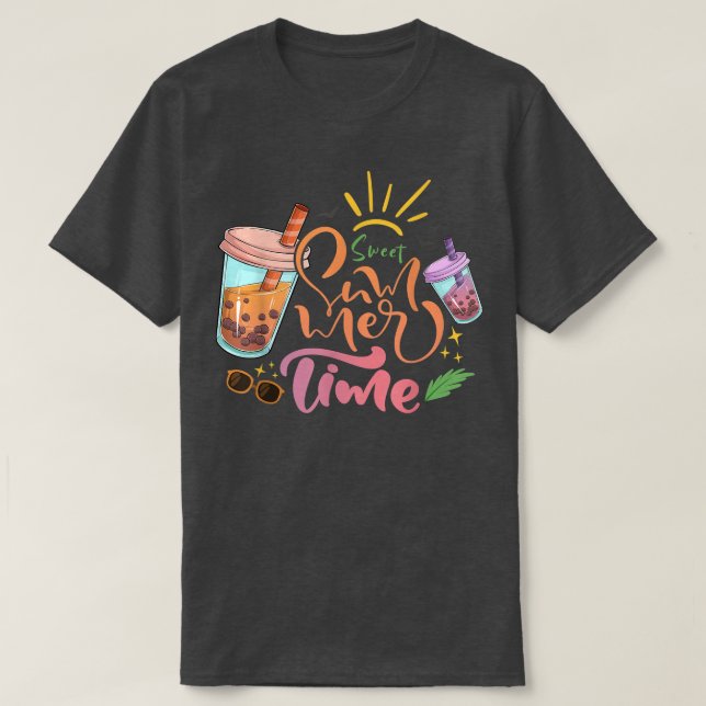 Camiseta Sweet Summer Time Bubble Tea Lovers Summer Vacatio (Frente do Design)