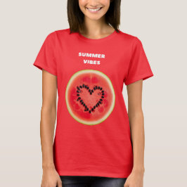 Camiseta Sweet Summer Vibes - Melancia Heart