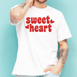 Camiseta Sweetheart Modern Men's Dia de os namorados