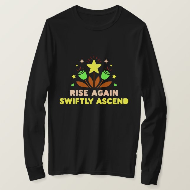 Camiseta Swiftly Ascend: Um Símbolo da Esperança e 🌟 da Re (Frente do Design)