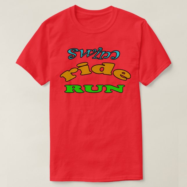 Camiseta Swim ride run (Frente do Design)