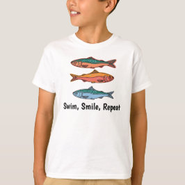 Camiseta swime, smile, repeat, Tuna Kids T-Shirt