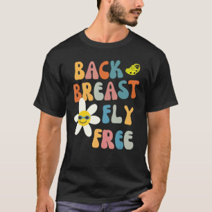 Camiseta Swimmer de traçado inverso da borboleta de estilo 