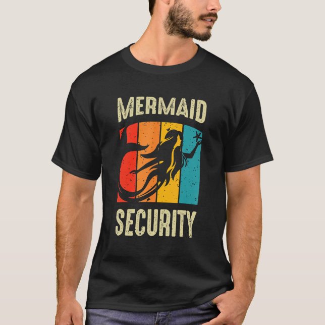 Camiseta Swimmer Mermann Mermaid Security 2 (Frente)
