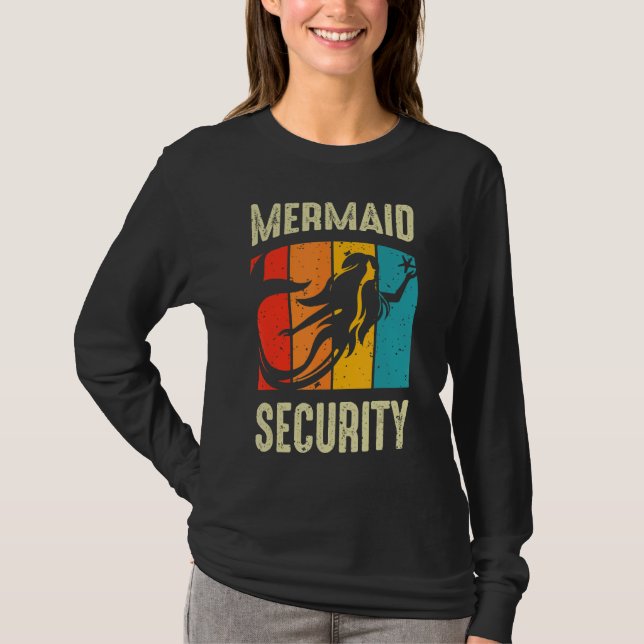 Camiseta Swimmer Mermann Mermaid Security 2 (Frente)