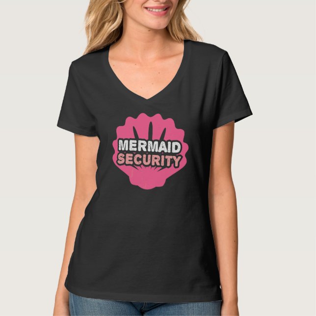 Camiseta Swimmer Mermann Mermaid Security 5 (Frente)