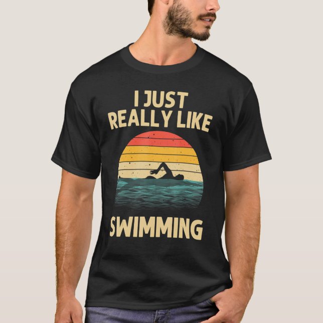 Camiseta Swimming For Men Women Swimmer Swim Teacher Butter (Frente)