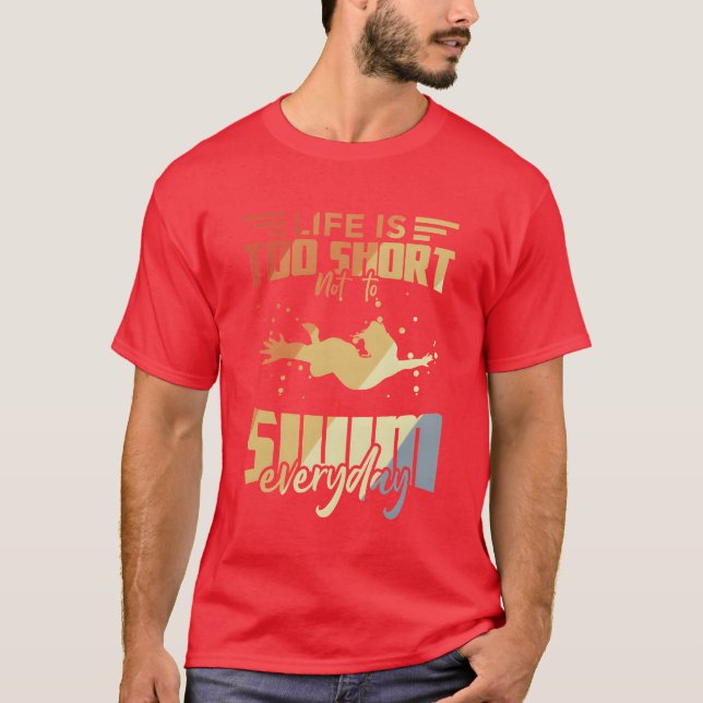 Camiseta Swimming Quotes funny (Frente)