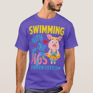 Camiseta Swimming With The Pigs Nassau Bahamas Hello Summer