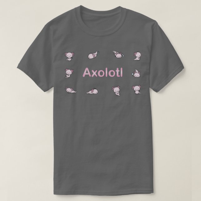 Camiseta Swimmy Axolotls (Frente do Design)
