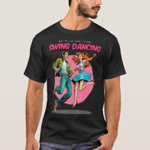 Camiseta Swing Dancing 1950s Sock Salto Lindy Salto Dance