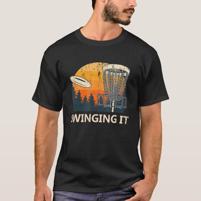 Camiseta Swing It Disk Golf Sports Golfer Player H (Frente)