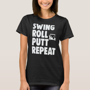 Camiseta Swing Roll Putt Repetir Jogador  Golfe Feminino   