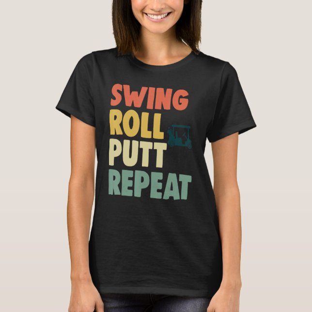 Camiseta Swing Roll Putt Repórter Jogadoras Golf 1 (Frente)