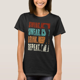 Camiseta Swing Swear Drink Repetir Golf 2