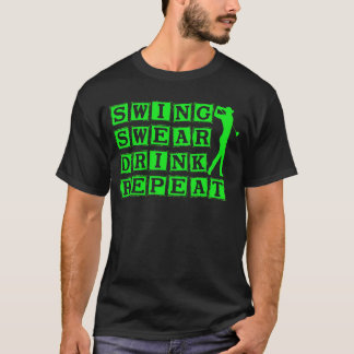 Camiseta Swing Swear Drink Repetir Golfe
