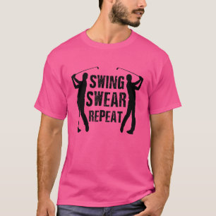 Camiseta Swing Swear Repetir Golf Player Putt