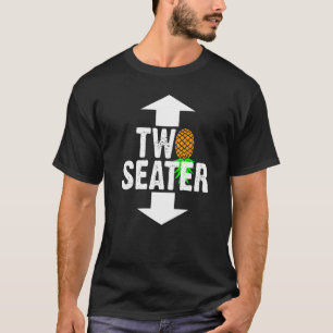 Camiseta Swinger 2 assento para cima do abacaxi para baixo