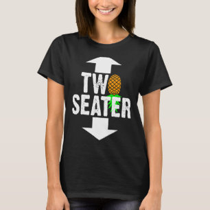 Camiseta Swinger 2 assento para cima do abacaxi para baixo