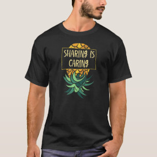 Camiseta Swinger de Compartilhamento do Ananás de ponta-cab