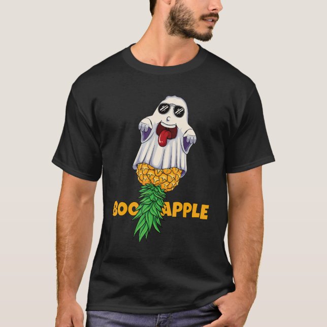 Camiseta Swinger Halloween BooApple Boo Pineapple Ghost Men (Frente)