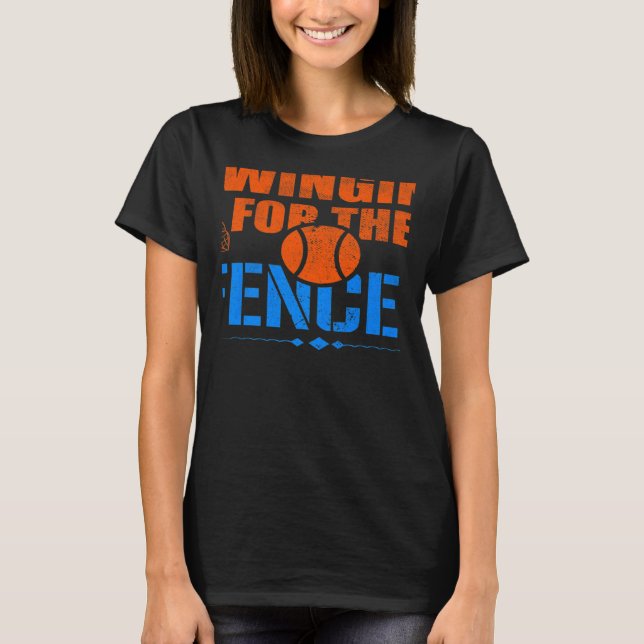 Camiseta Swinging For the Fences Baseball Cute Meme  1 (Frente)