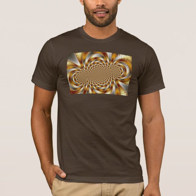 Camiseta Swirl Fractal 1 - T-shirt Fractal (Frente)
