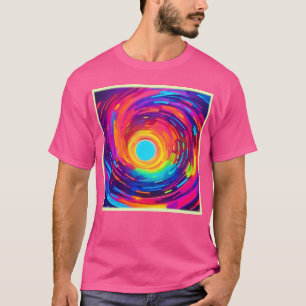 Camiseta Swirling Vortex Abstrato Art