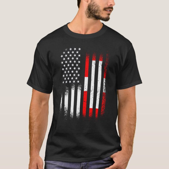 Camiseta Swiss American Heritage Month Switzerland Patriot  (Frente)