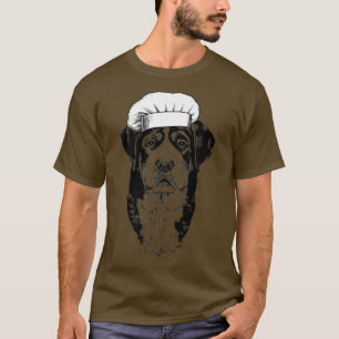 Camiseta Swissy Greater Swiss Mountain Dog Cook Chef Engraç