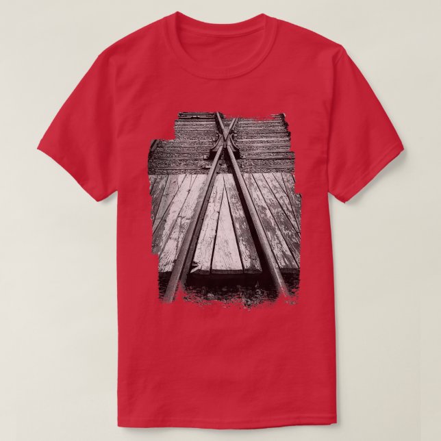 Camiseta Switch de ferrovia BW (Frente do Design)