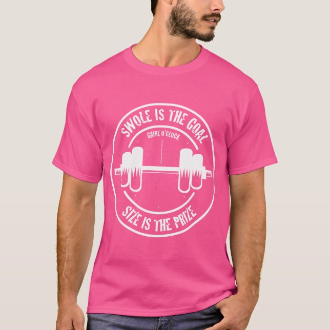 Camiseta Swole É O Tamanho Da Meta É O Prêmio (Frente)