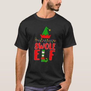 Camiseta Swole Elf Matando Famílias Iluminação Natal