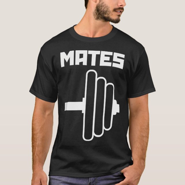 Camiseta Swole Mates Casais de Exposição de Cuecas Dia de o (Frente)