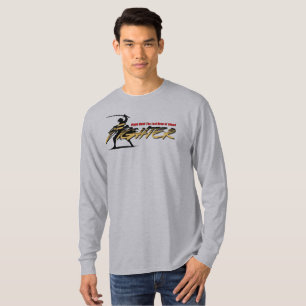Camiseta Swordfighter Manga de Manga Longa Masculina