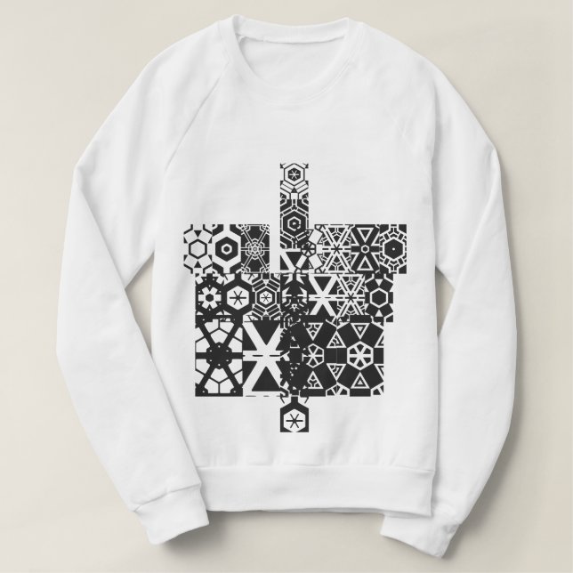 Camiseta Sxisma Fashion Sweatshirt Raglan, de uso feminino (Frente do Design)