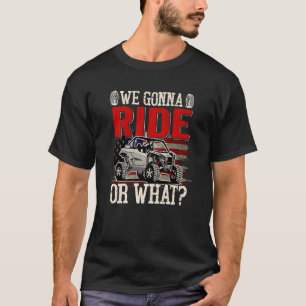 Camiseta SXS Piloto Bandeira dos EUA Vamos Andar ou O Que F
